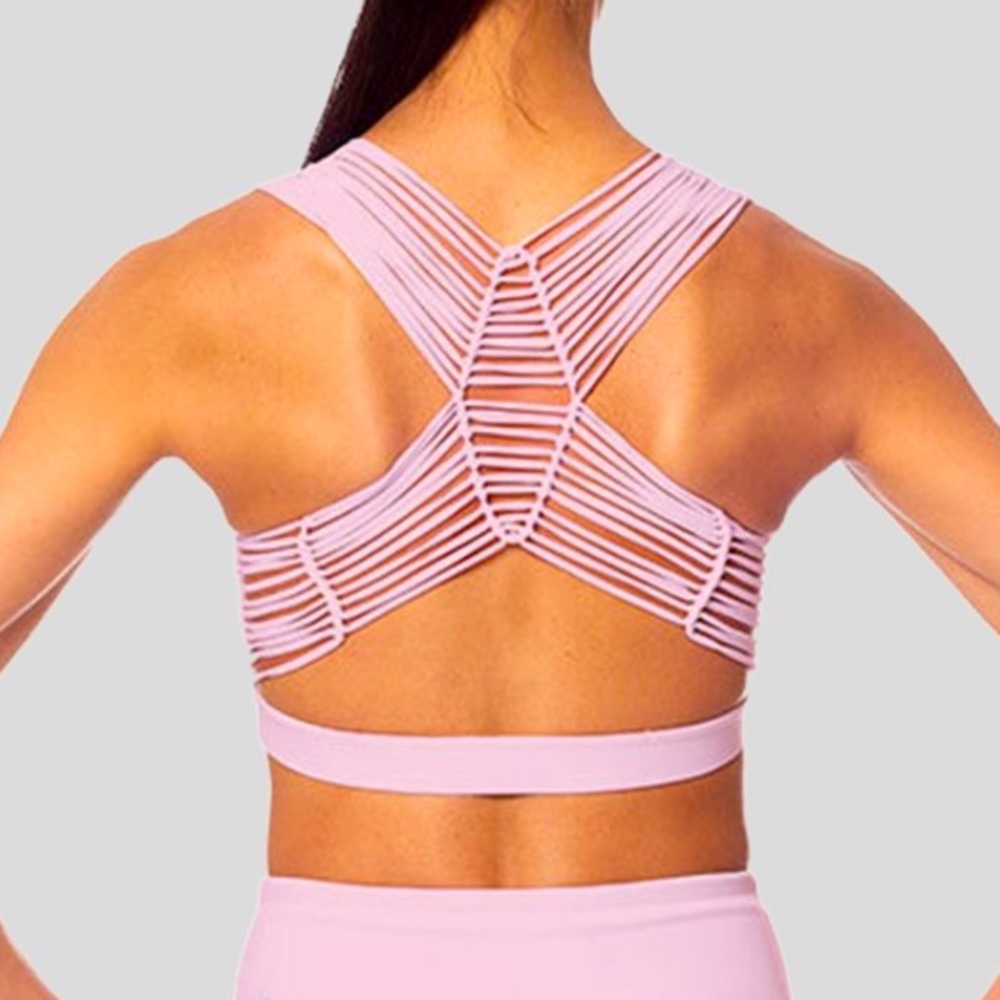 NWT - Vie Active Lacy Sport Bra Blush 💓